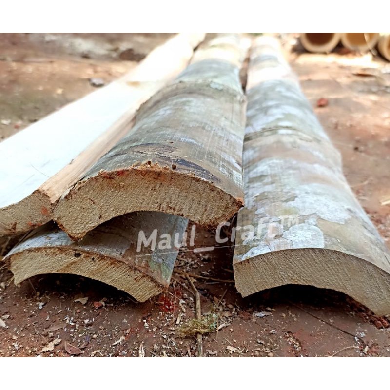 Bambu Petung Tebal Dm 8cm P 2 meter Media Arku Layangan / Bilah Bambu Petung Tebal