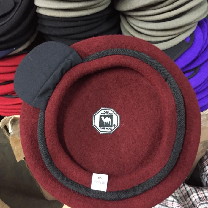 Topi Topi Baret Densus 88 Anti Teror / BIN, Camel asli Onta Hitam - 60(W7Z3) Topi Distro Pria Origin