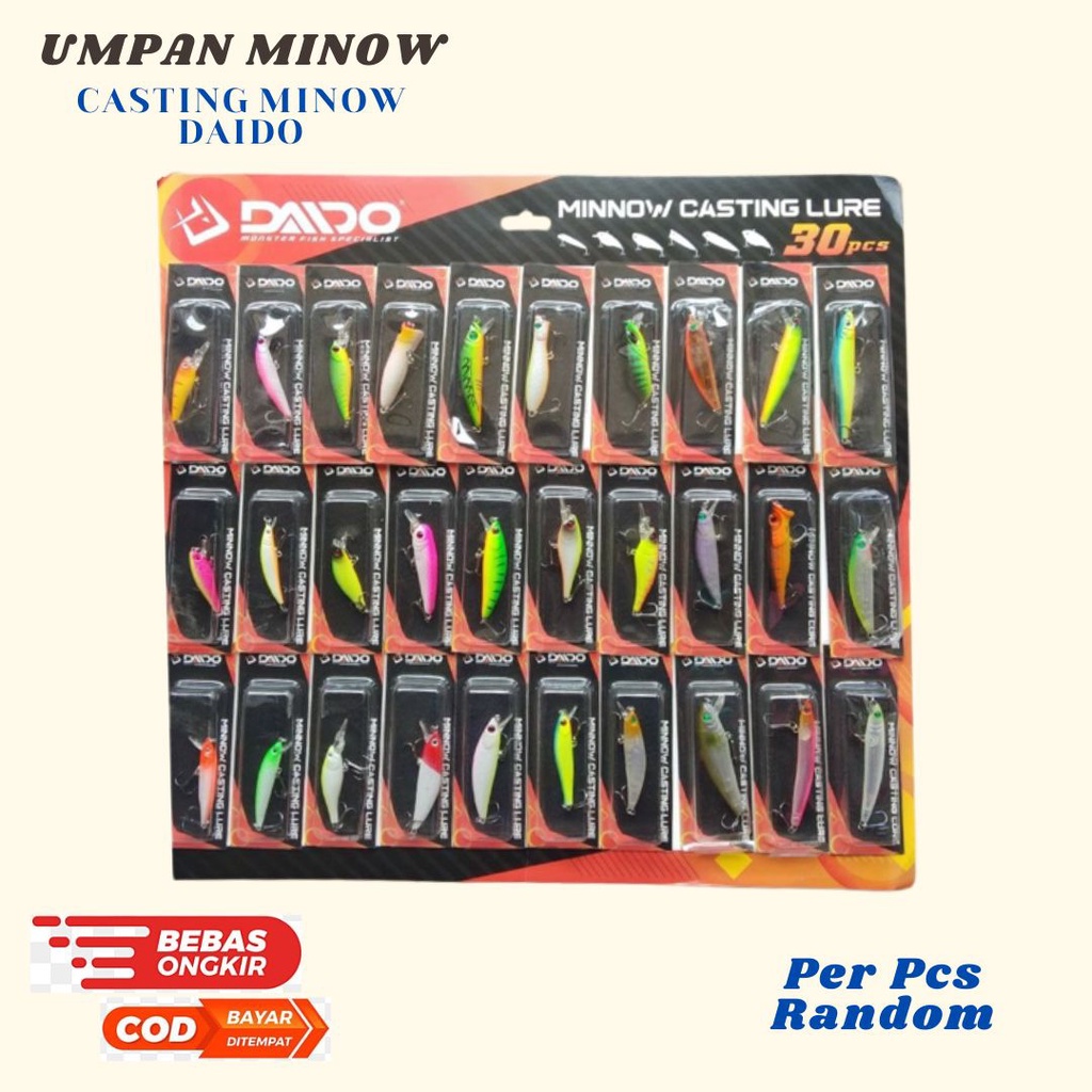Umpan Mino Casting Daido Lure/unpan Mainan
