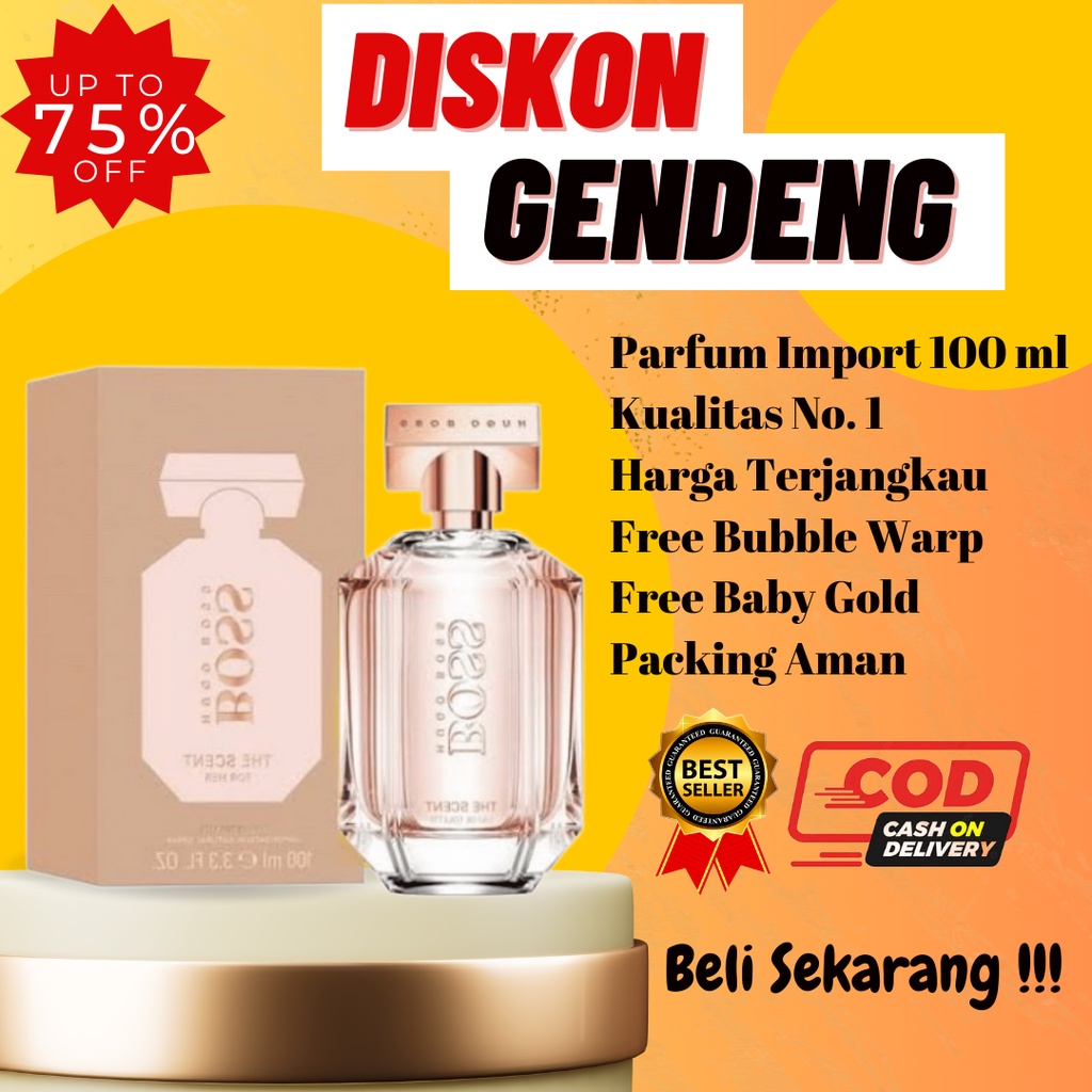 Parfum Hugo Boss The Scent Parfum Wanita 100ML Original Singapore Best Seller