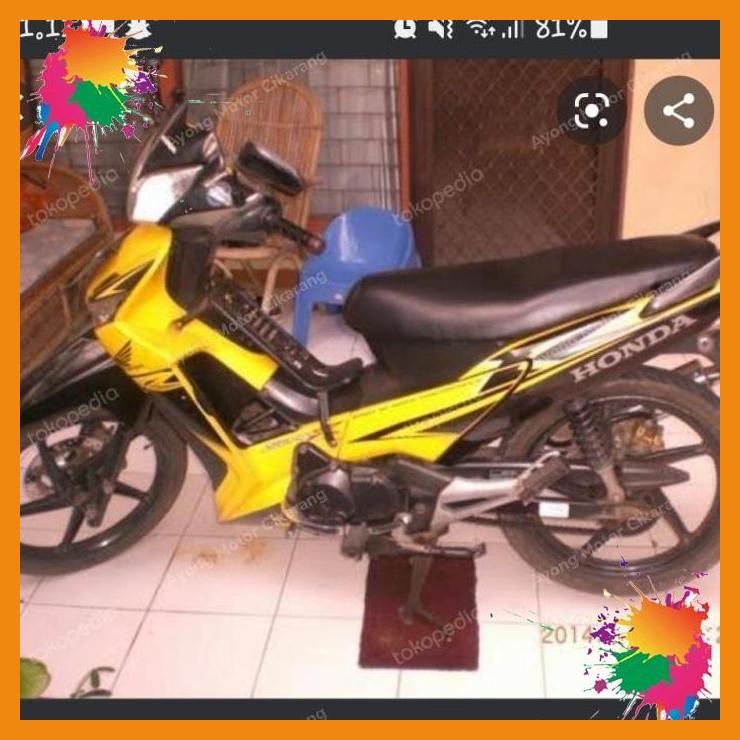 striping supra x 125r 2008 hitam kuning [ayc]