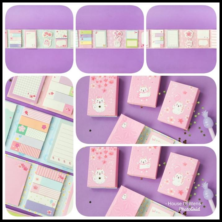 

GRATIS ONGKIR STICKY NOTE WHITE CAT SAKURA - MEMO WHITE CAT SAKURA !!