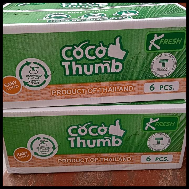 

TERMURAH BUAH KELAPA COCO THUMB ISI 6 PIS/ KELAPA THAILAND FRESH/ KADO