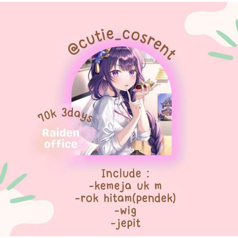 (RENTAL) COSTUME RAIDEN OFFICE