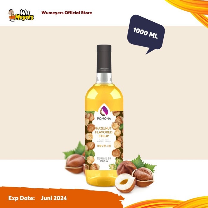 

Pomona Hazelnut Syrup 1000 ml