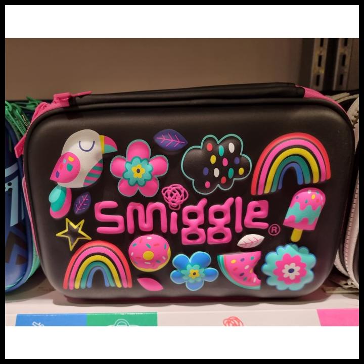 

TERMURAH SALE: SMIGGLE PENCIL CASE HARDTOP BIRD BLACK/ LOVE TOSCA ORIGINAL !!