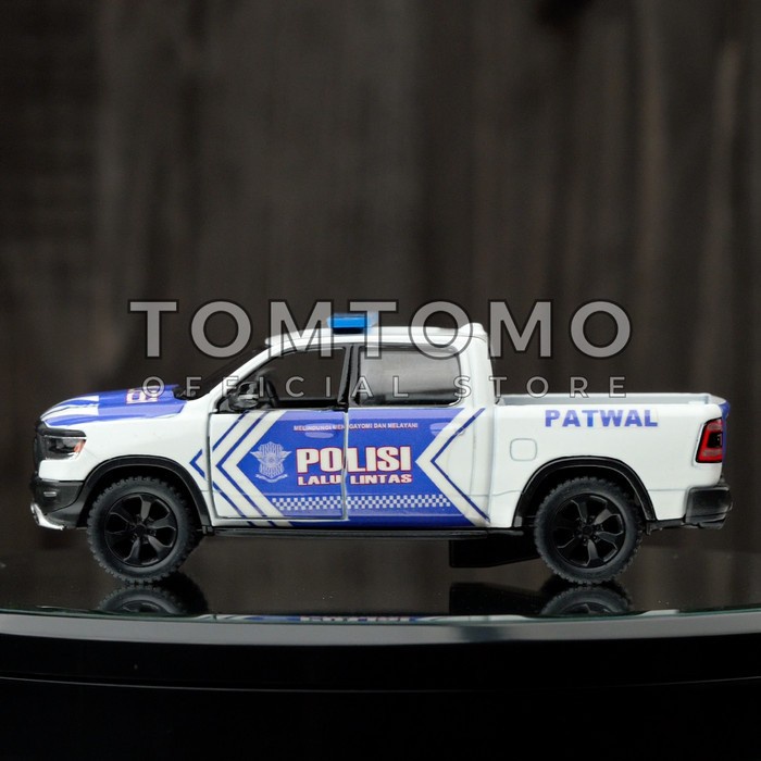 Mobil Pickup Patwal Polantas Polisi Indonesia Miniatur Diecast Tomtomo