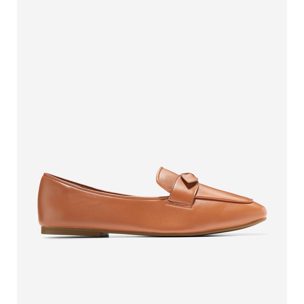 Cole Haan Women Cole Haan York Bow Loafer - Sepatu Wanita (Coklat)