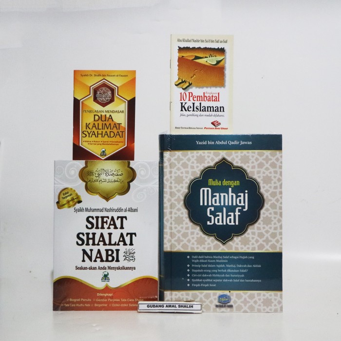 

sale Paket 4 buku Mulia dengan Manhaj Salaf Sifat Shalat Nabi 2 Buku Saku Termurah