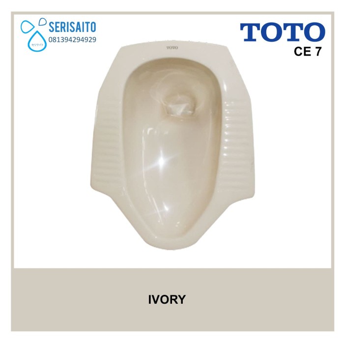 For Sale Kloset Jongkok Toto Warna Ivory / Jongkok Toto Ce7 Cream Garansi