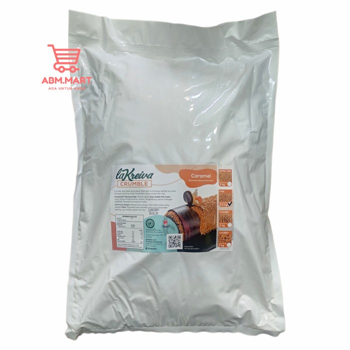 

Hariya Crumble Caramel Fine Halus La Kreiva 2.5Kg