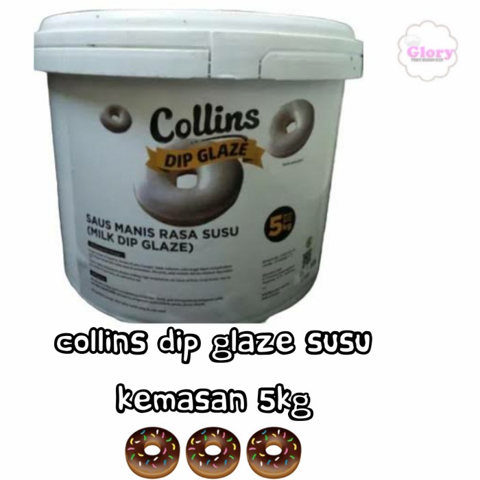 

Hariya Collins Dip Glaze Susu 5Kg/Topping Donat/Topping Kue