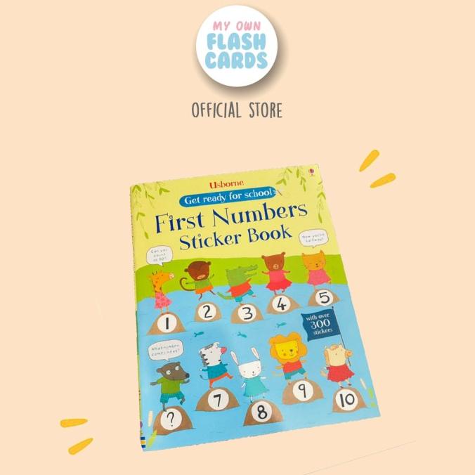 

DISKON!!! PROMO MURAH Usborne Sticker First Numbers Get Ready For School Book Buku Import - Langsung Kirim