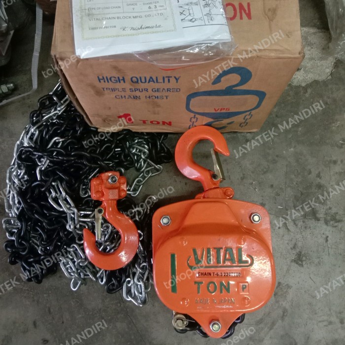 JKMI chain block 1 ton 5 meter vital