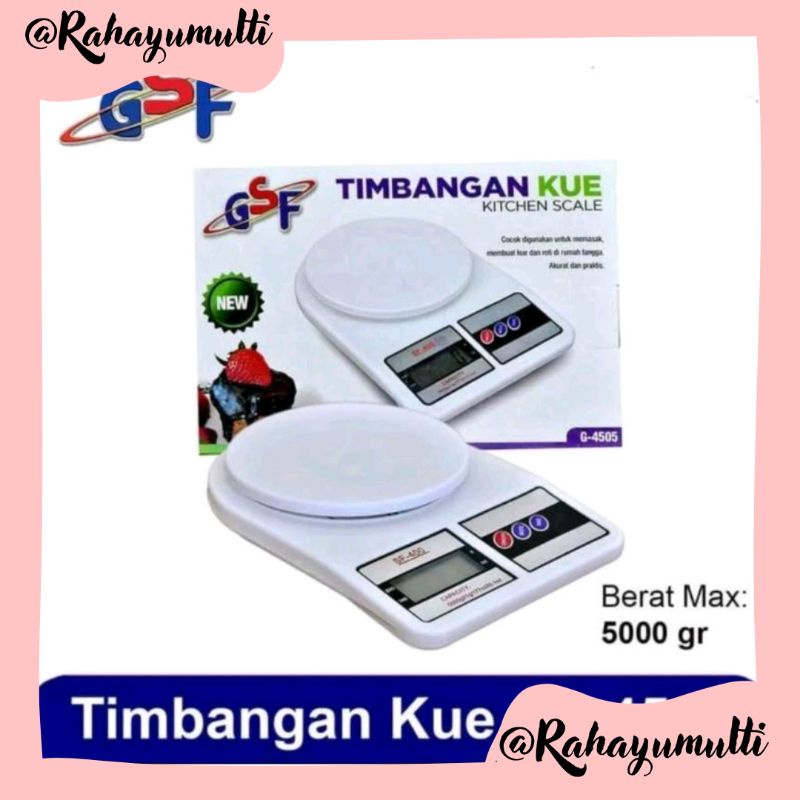 TIMBANGAN KUE / TIMBANGAN DAPUR DIGITAL 5KG / TIMBANGAN KUE
