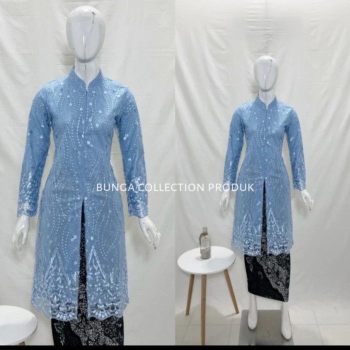 Kebaya Tunik Brokat / Kebaya tunik tille / kebaya kancing