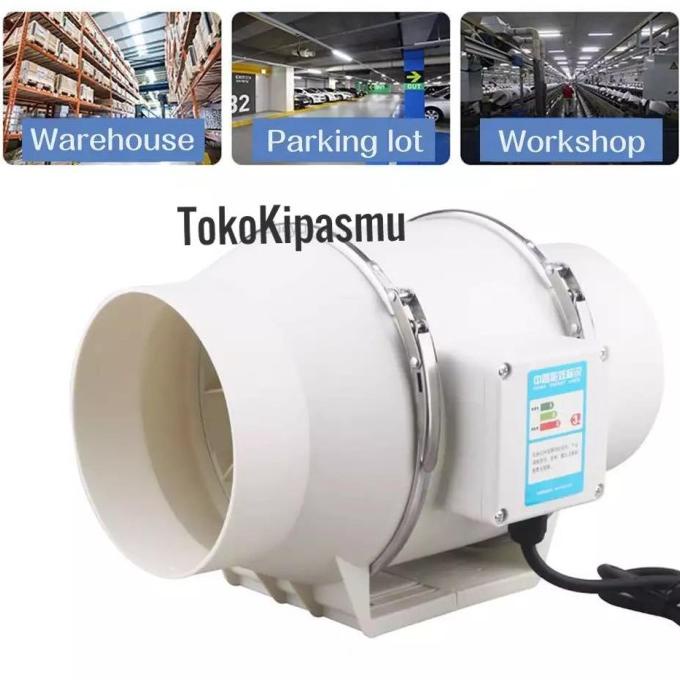 PROMO Inline Fan 4 inch Inline Fan PP Plastik 4 inch Duct Inline PP 4 inch KODE AZ