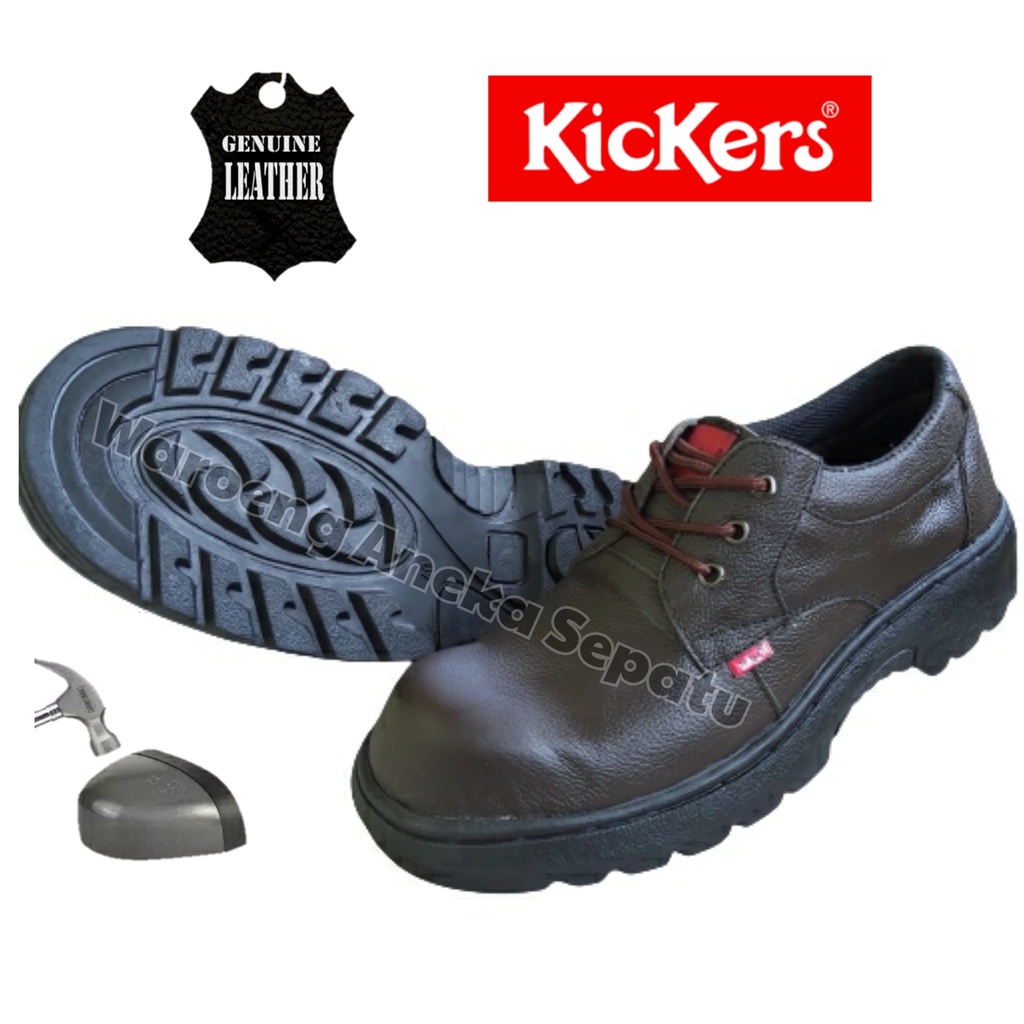 Sepatu Pria Boots Kickers Pendek Pria Safety Komando Kulit Formal PDL Low Pansus Boots Berkualitas S