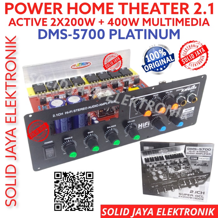 {NurulShop} POWER AKTIF HOME THEATER 2.1 ECHO DMS5700 DMS 5700 DMS-5700 PLATINUM - TANPA MP3 Murah