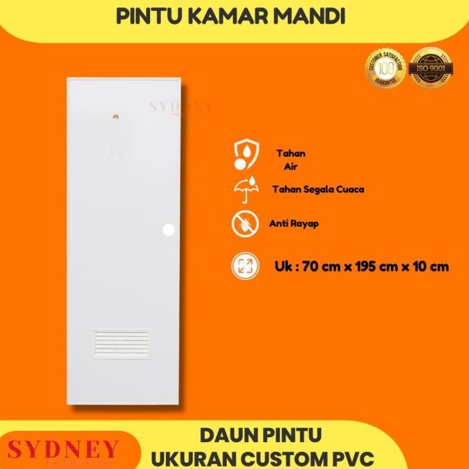 Daun Pintu Pvc Kamar Mandi Pvc Tebal Polos Custom - Sydney Mawarwangi1