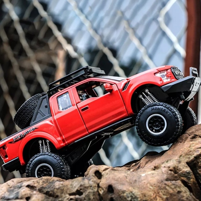 DIECAST MINIATUR MOBIL FORD RAPTOR F150 SKALA 1:32
