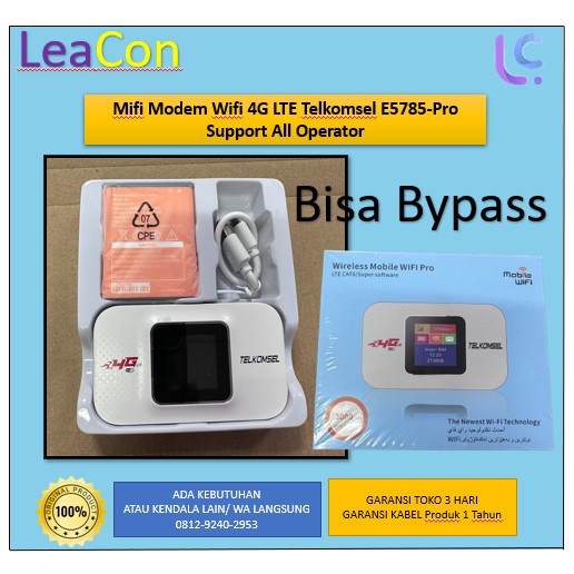 Ready Terbaru Mifi Modem Wifi 4G Lte Telkomsel E5785-Pro Support All Operator