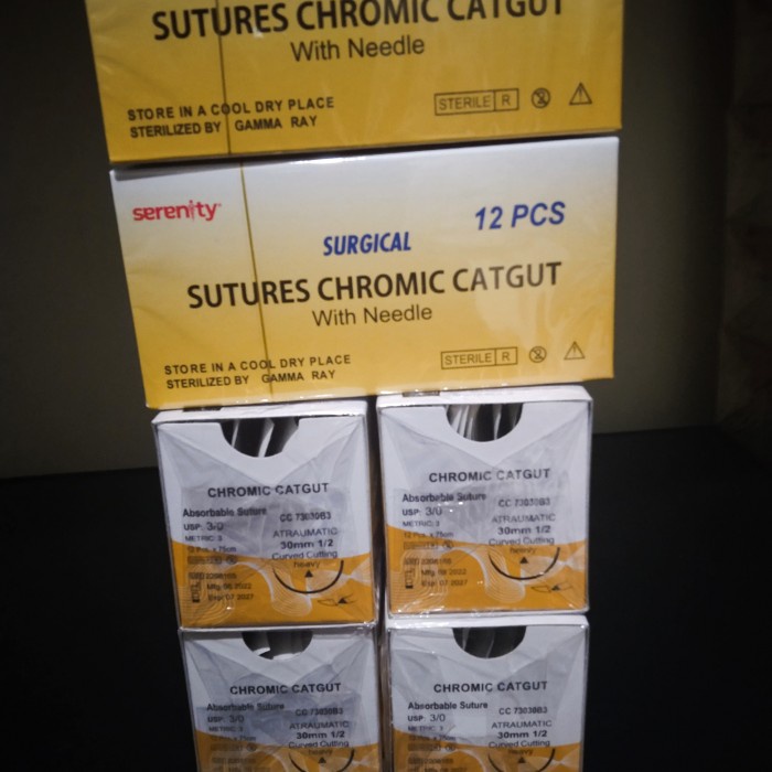 sutures chromic 3/0/catgut chromic 3/0 serenity -Tatasie