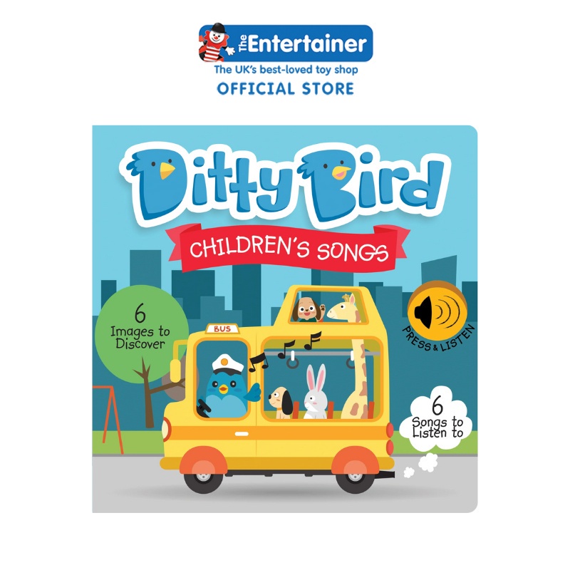 Ditty Bird Children's Songs - Buku Interaktif Musik Bayi