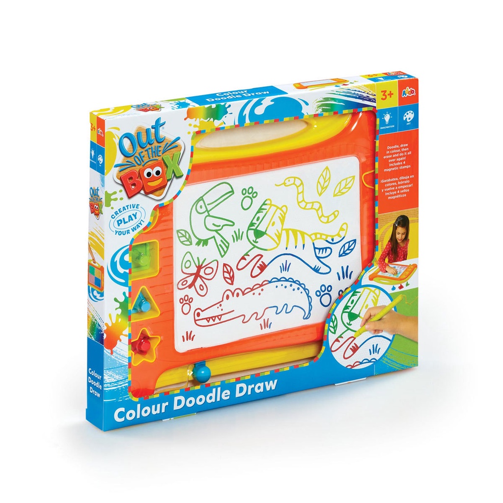 Addo Out Of The Box Colour Doodle Draw - Mainan Papan Tulis Magnetik Anak