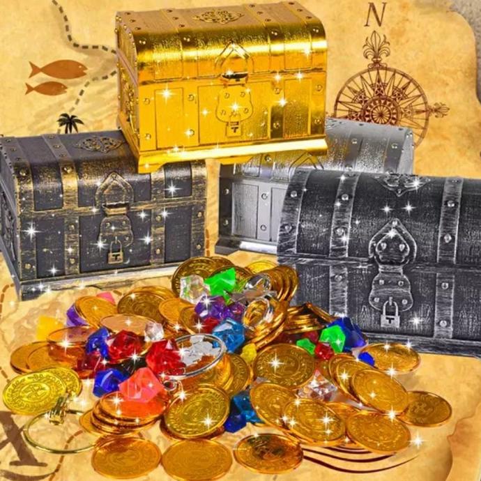 Pirate Treasure Chest Mainan Harta Karun Bajak Laut Terbaik