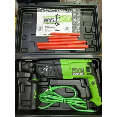 Ryu Rotary Hammer Drill Bor Bobok Beton Demolition Hammer Rrh26 Promo Terbaru