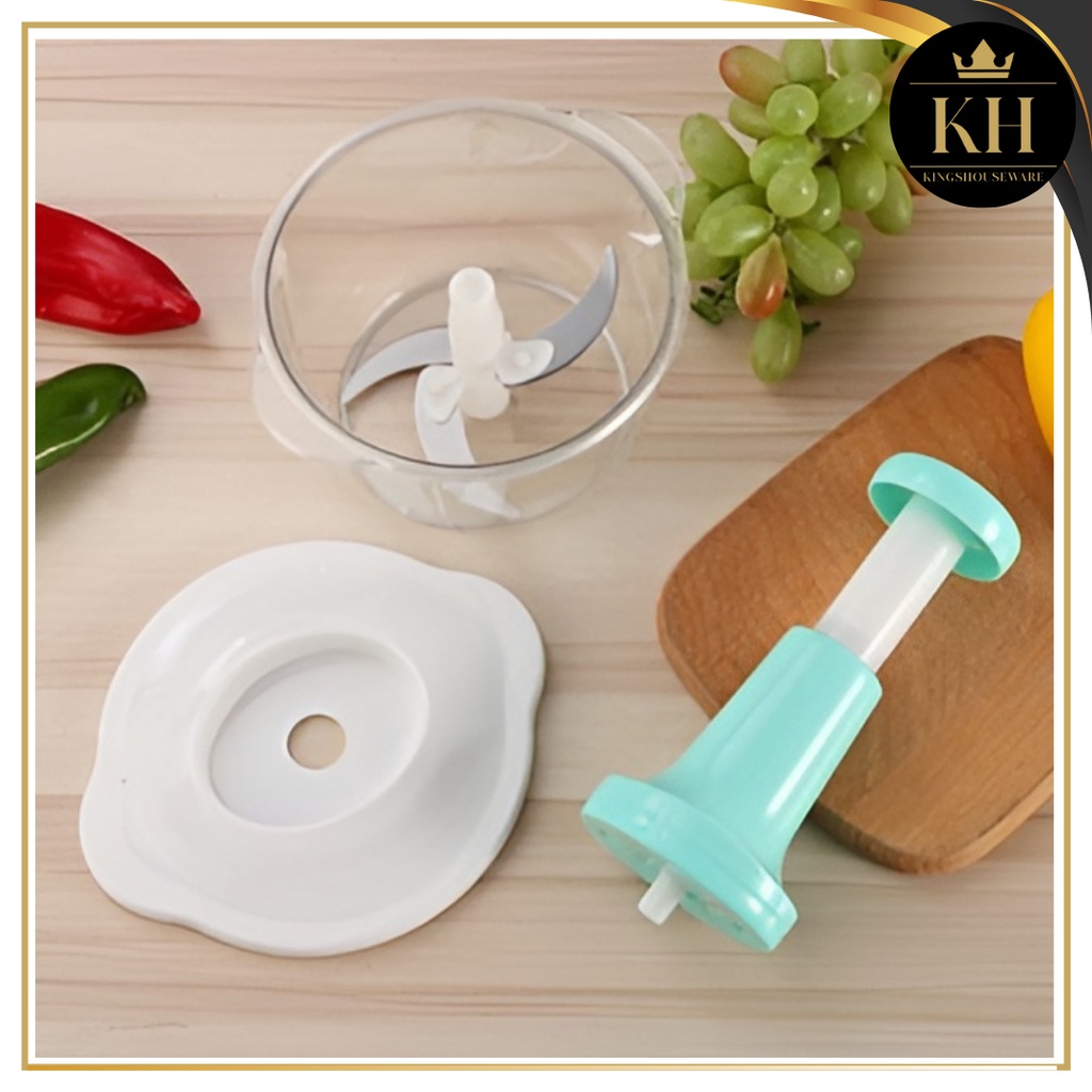 Hot Deals Kh- Blender Press Manual 3 Mata Pisau/ Chopper Tekan / Alat Penggiling Daging Buah Dan