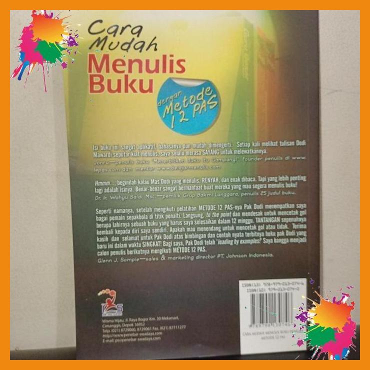 

cara mudah menulis buku dengan metode 12 pas [fany]