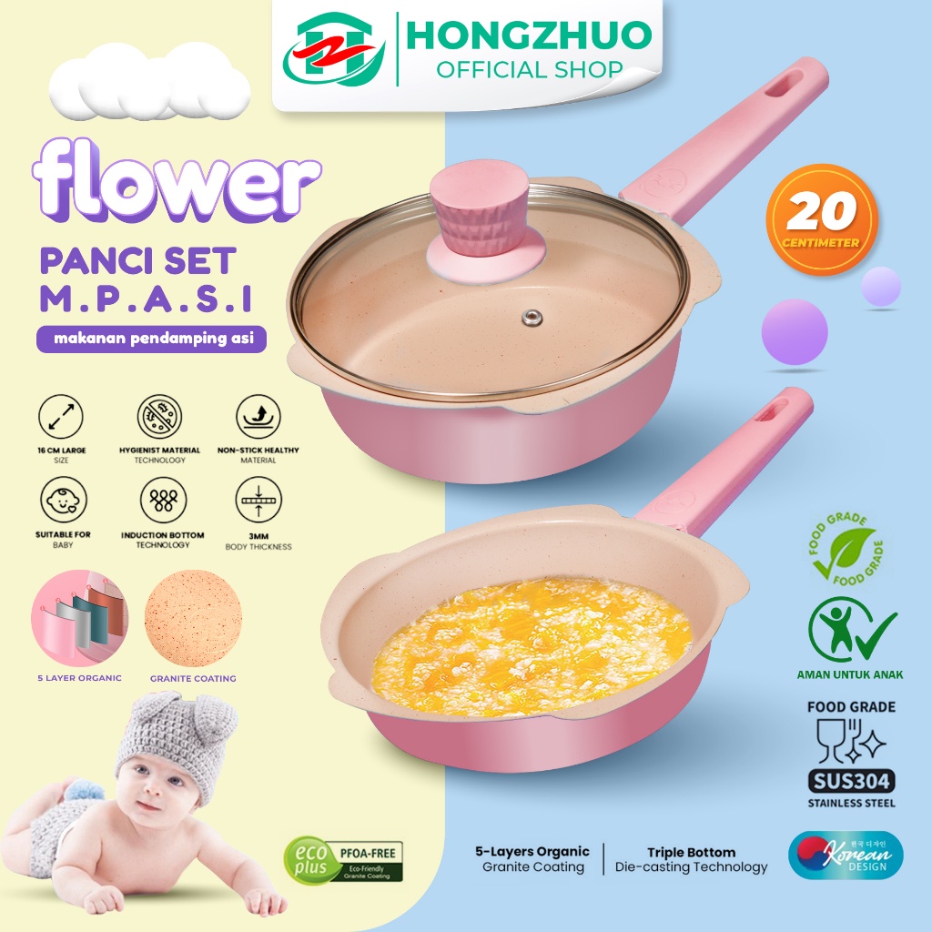 Panci Set Isi 5 Pcs Anti Lengket 13 Promo 3 In 1 Stainless Tebal Murah Paanci Alat Memasak Air Kue M