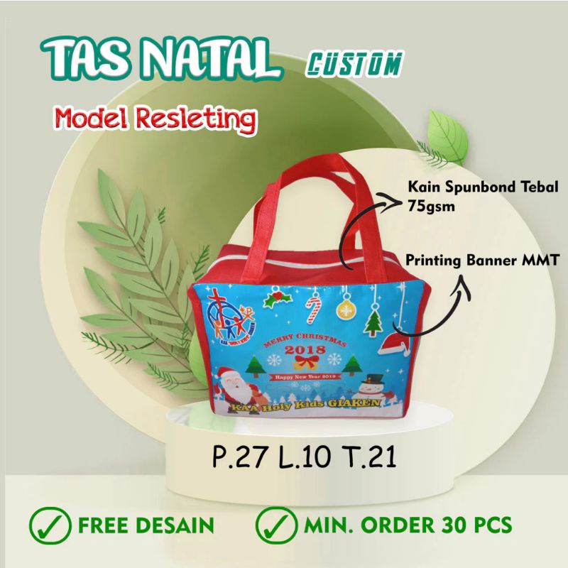 

Goodie Bag Natal/Tas Natal Resleting 2023/Tas Bingkisan Natal