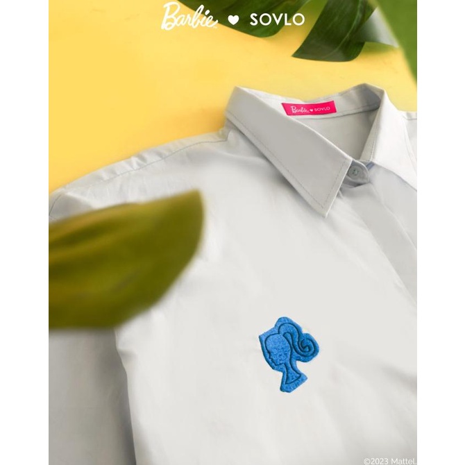Sovlo X Barbie Julia Oversized Shirt - Kemeja Wanita Lengan Panjang Terbaik