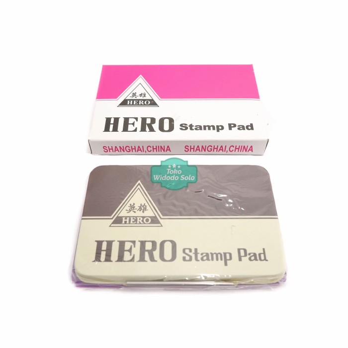

Stamp Pad Hero Besar 8x12cm Bantalan Stempel Tinta Ungu