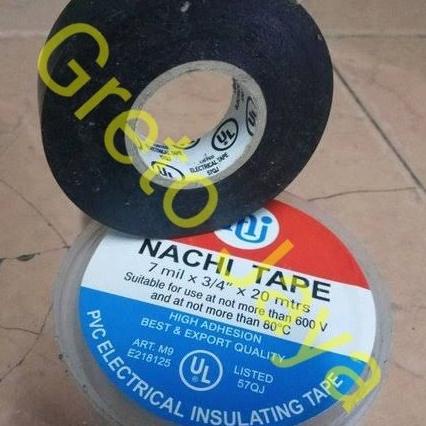 

>>>>>] NACHI isolasi Listrik Hitam Solasi Kabel Elektrik Tape PVC Electrical