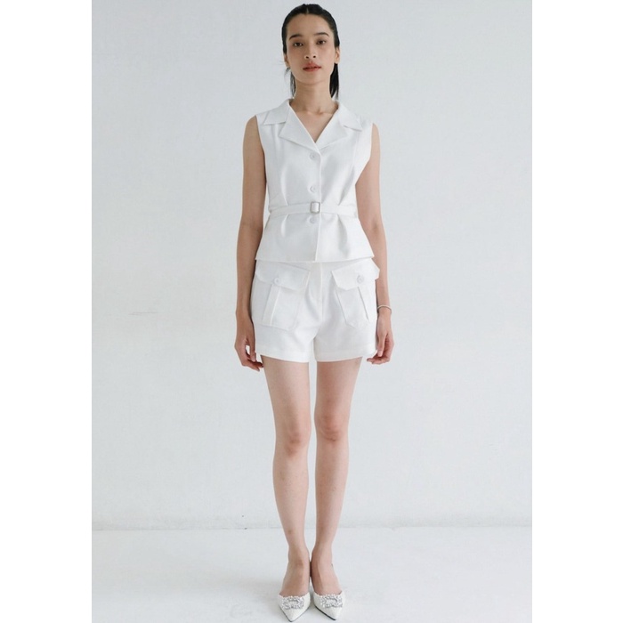 Love And Flair - Luca Vest In Broken White
