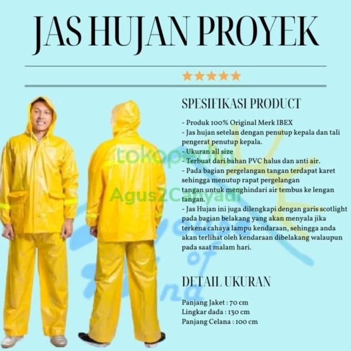 @@@@] Jas hujan proyek safety jas hujan raincoat proyek IBEX