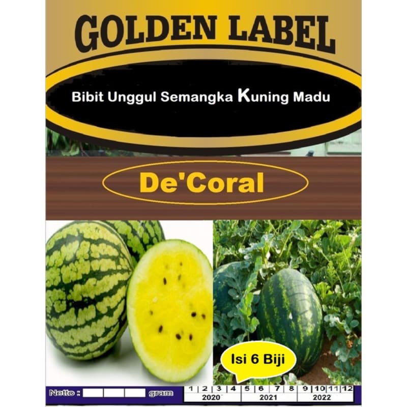 Bibit Unggul Semangka Kuning Madu | Benih Semangka Kuning Madu