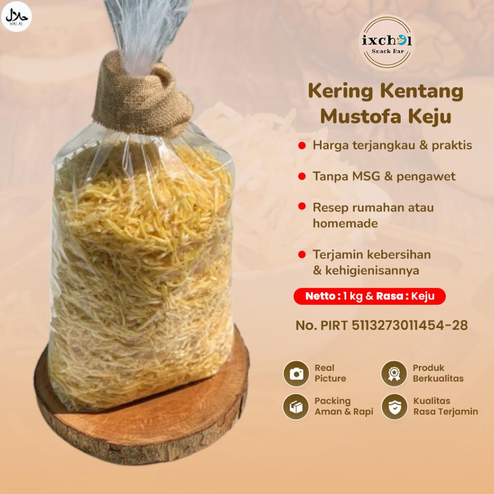 

Terjangkau Keripik Kentang Mustofa 1Kg Rasa Original Makanan Cemilan Kiloan Kripik Kering Homemade