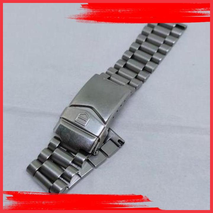 (BK) RANTAI JAM TANGAN VINTAGE HEUER BRACELET TAG 18MM FORMULA F1 WATCH PART ORI CHRONOGRAPH RANTAI 