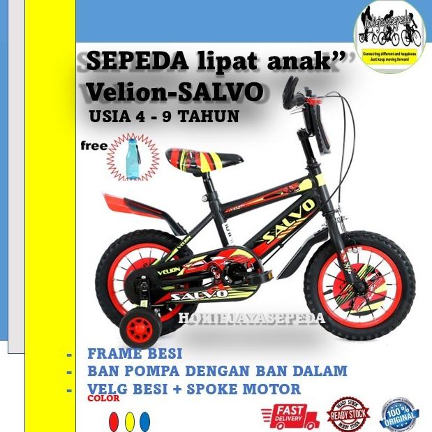 SEPEDA Anak BMX Velion BAN pompa  (anak laki usia 4-6 tahun)