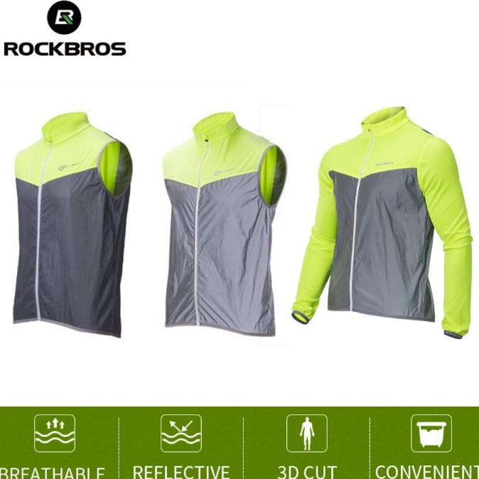 Rompi Sepeda Rockbros Vest Sepeda Vest Lari Reflective Breathable