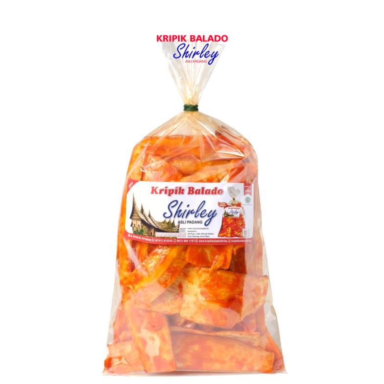 

Baru Kripik Balado Shirley Panjang 500gr - Kripik Singkong Balado / Sanjay Balado Padang