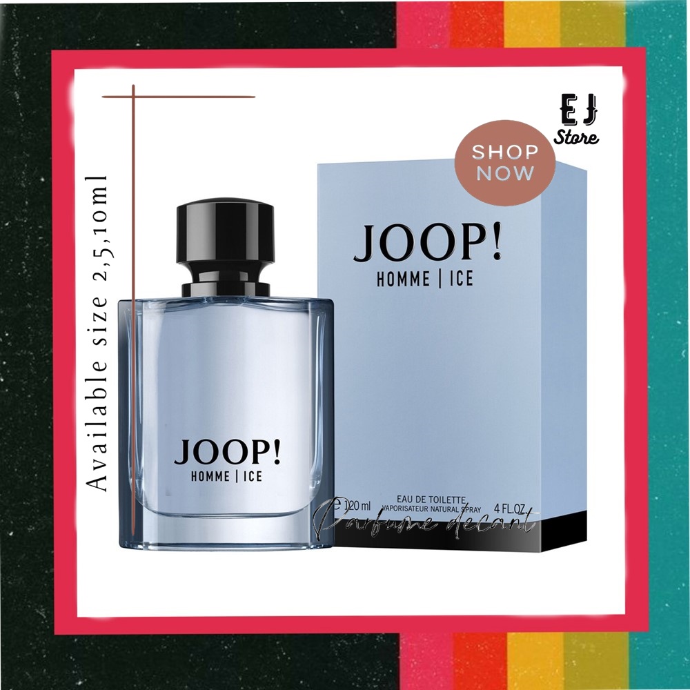 Decant 2ml 5ml 10ml Parfum Joop Homme Ice for Men EDT