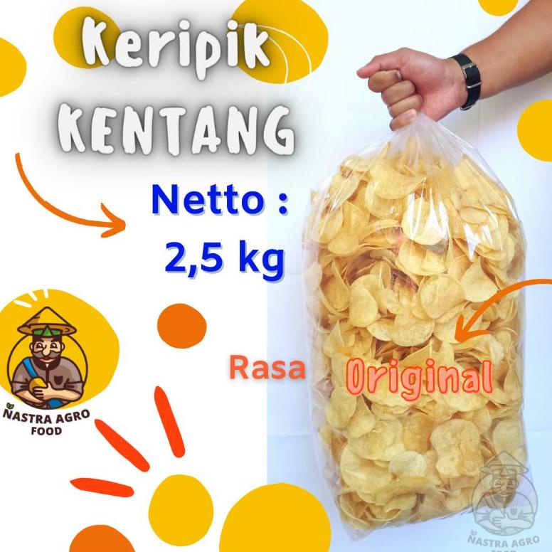 

Recommended Keripik kentang curah 2,5 kg Nastra Garut kentang manohara kiloan varian rasa Original / keripik kentang balado / keripik kentang termurah /