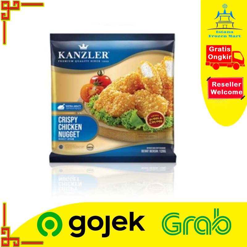 

Crispy Chicken Nugget Naget Ayam Krispi 120 Gram Isi 6 Pcs - KANZLER