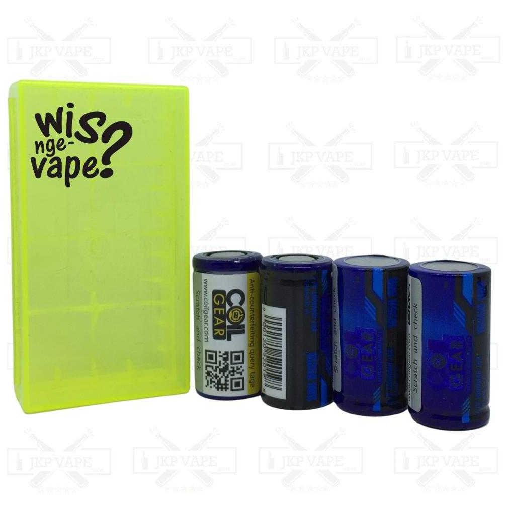 Ni-Ng| BATTERY COIL GEAR IMR18350 1000MAH 15A AUTHENTIC BATERAI VAPE